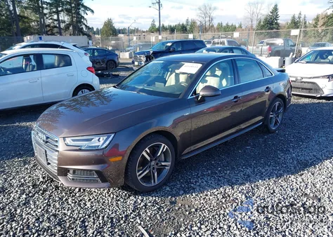 2017 Audi A4 2.0T Premium z USA, uszkodzony, nr VIN WAUENAF45HN012261